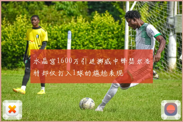 水晶宫1600万引进挪威中锋瑟尔洛特却仅打入1球的尴尬表现